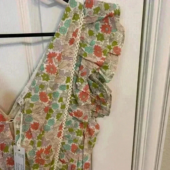 LOVE THE LABEL ANTHROPOLOGIE INES TIERED RUFFLE MINI DRESS Size M - Picture 6 of 6